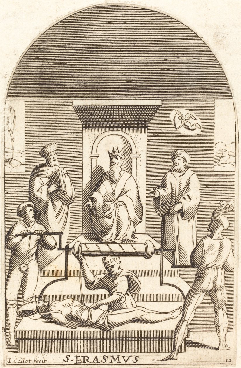 Sankt Erasmuss martyrskap, 16081611. av Jacques Callot