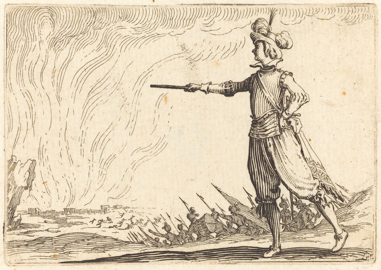 Militär befälhavare till fots, ca. 1622. av Jacques Callot