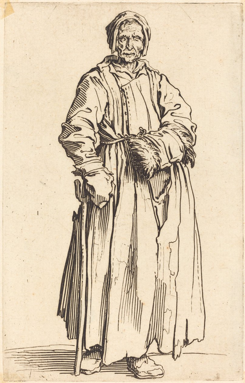 Enögd kvinna, ca. 1622. av Jacques Callot
