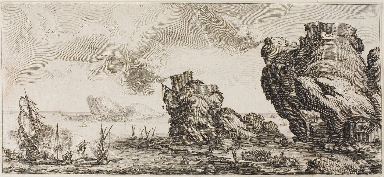 Pantalone, från Three Italian Comedians av Jacques Callot