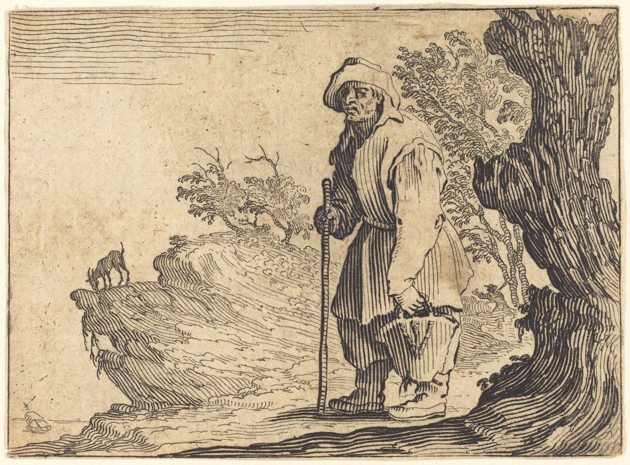 Bonde med säck av Jacques Callot