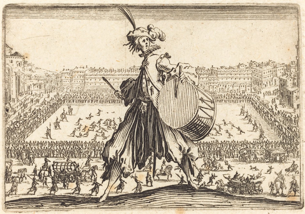 Piazza Santa Croce, Florens av Jacques Callot