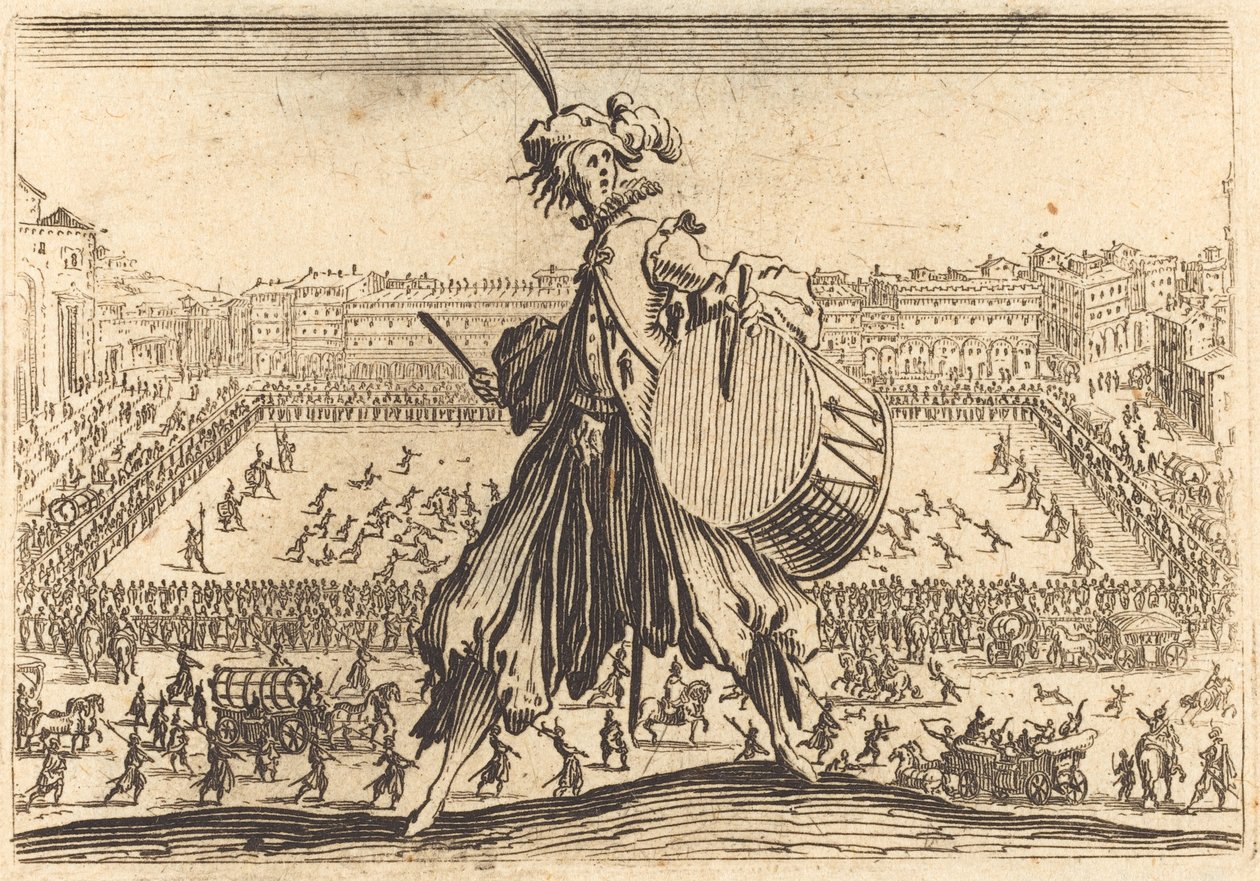Piazza Santa Croce, Florens av Jacques Callot
