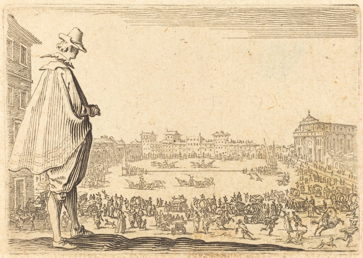 Piazza Santa Maria Novella, Florens av Jacques Callot