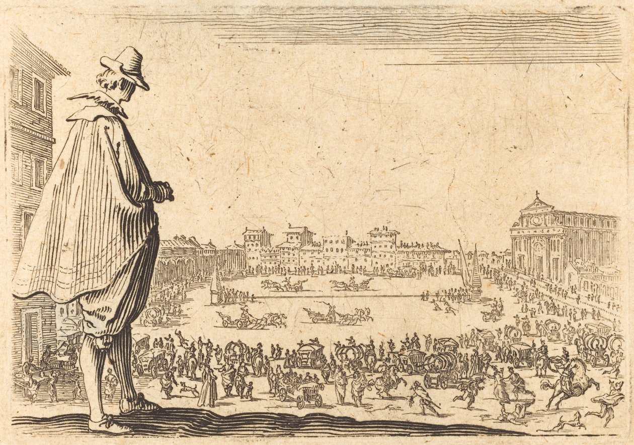 Piazza Santa Maria Novella, Florens av Jacques Callot