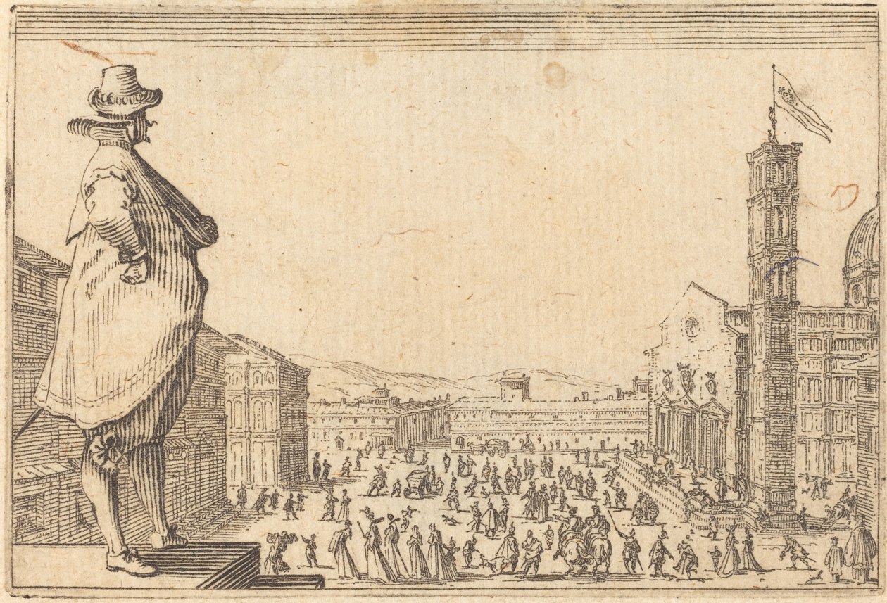 Piazza del Duomo, Florens av Jacques Callot