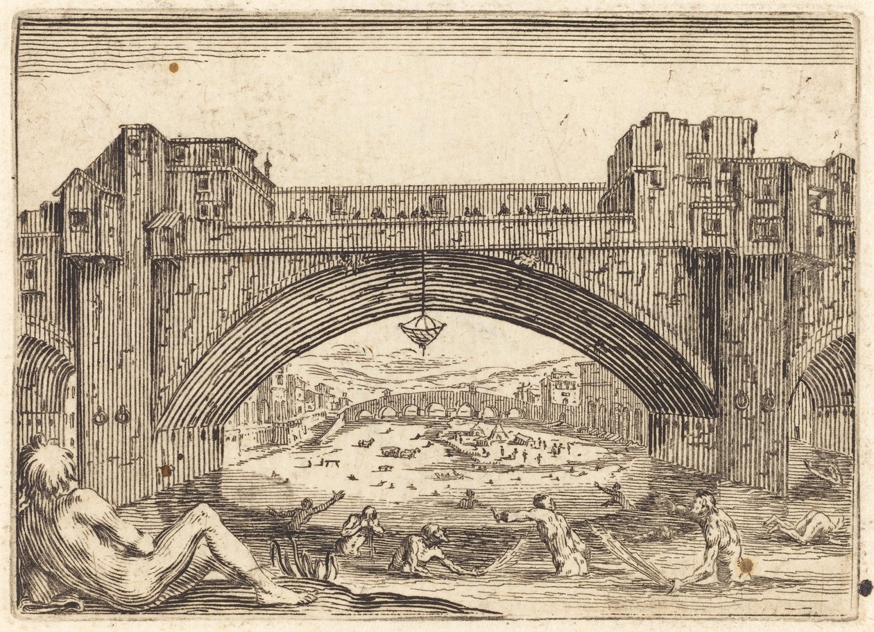 Ponte Vecchio, Florens av Jacques Callot