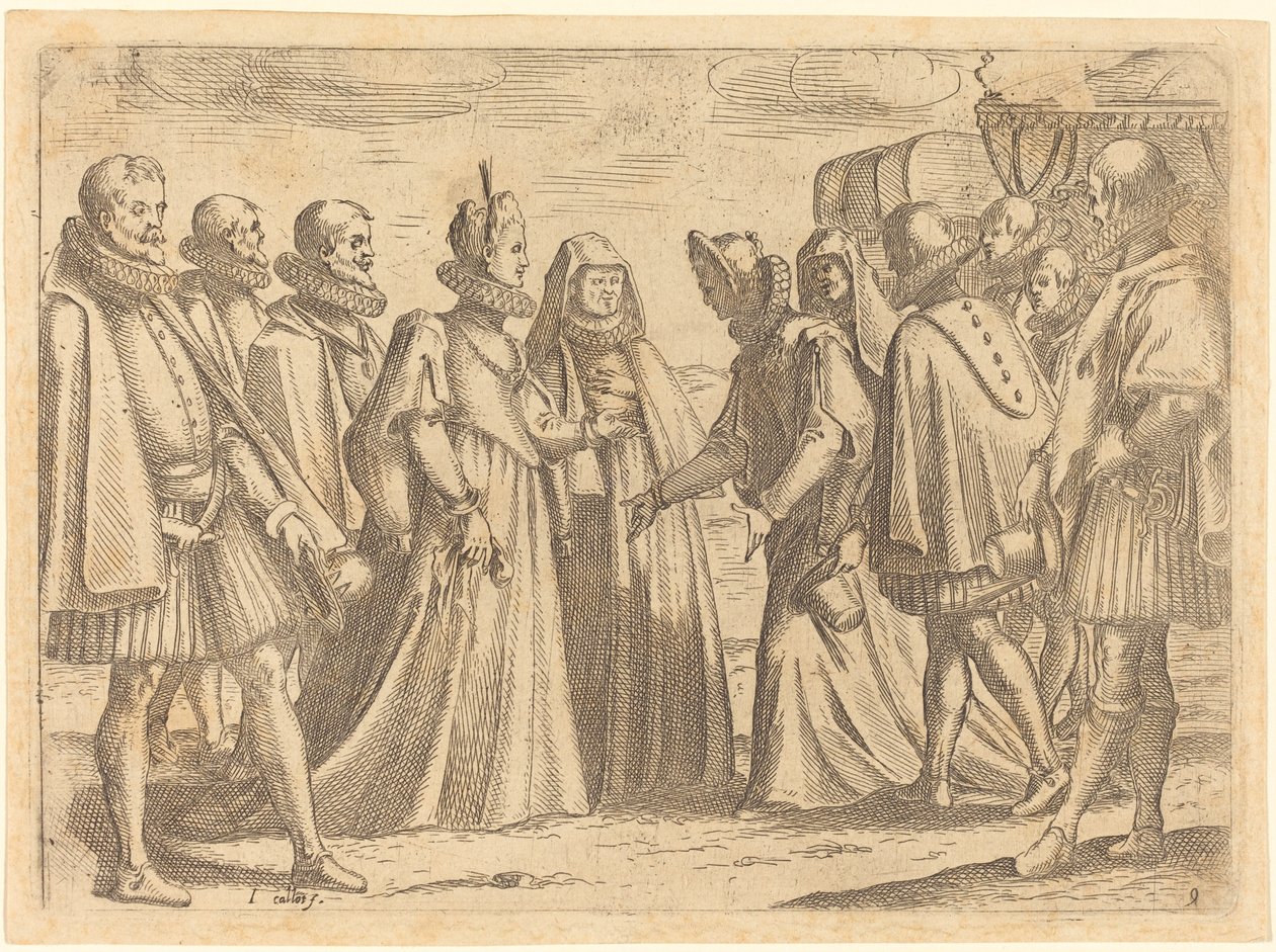 Mottagning på Mantua av Jacques Callot