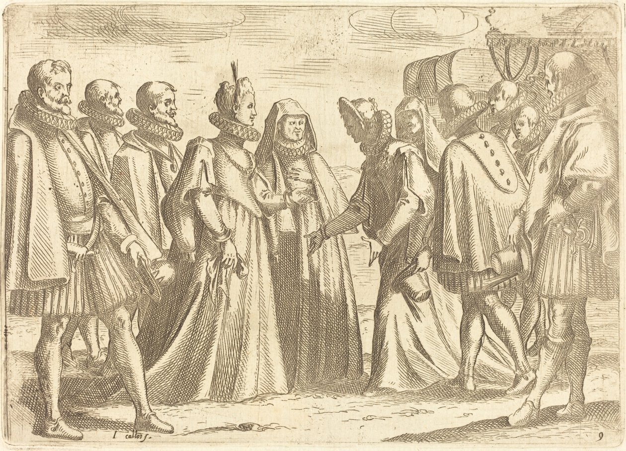Mottagning på Mantua av Jacques Callot