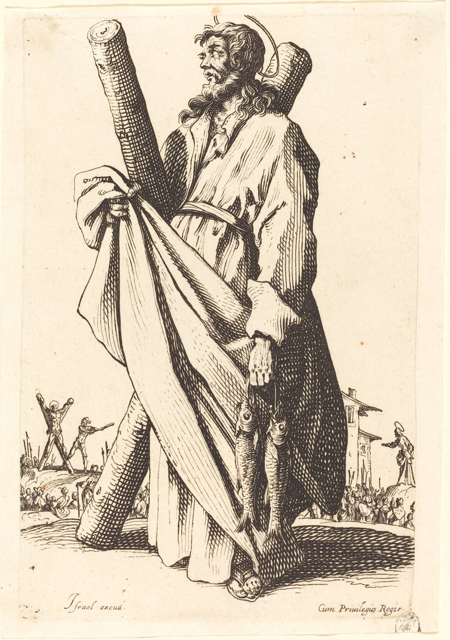 Sankt Andreas av Jacques Callot