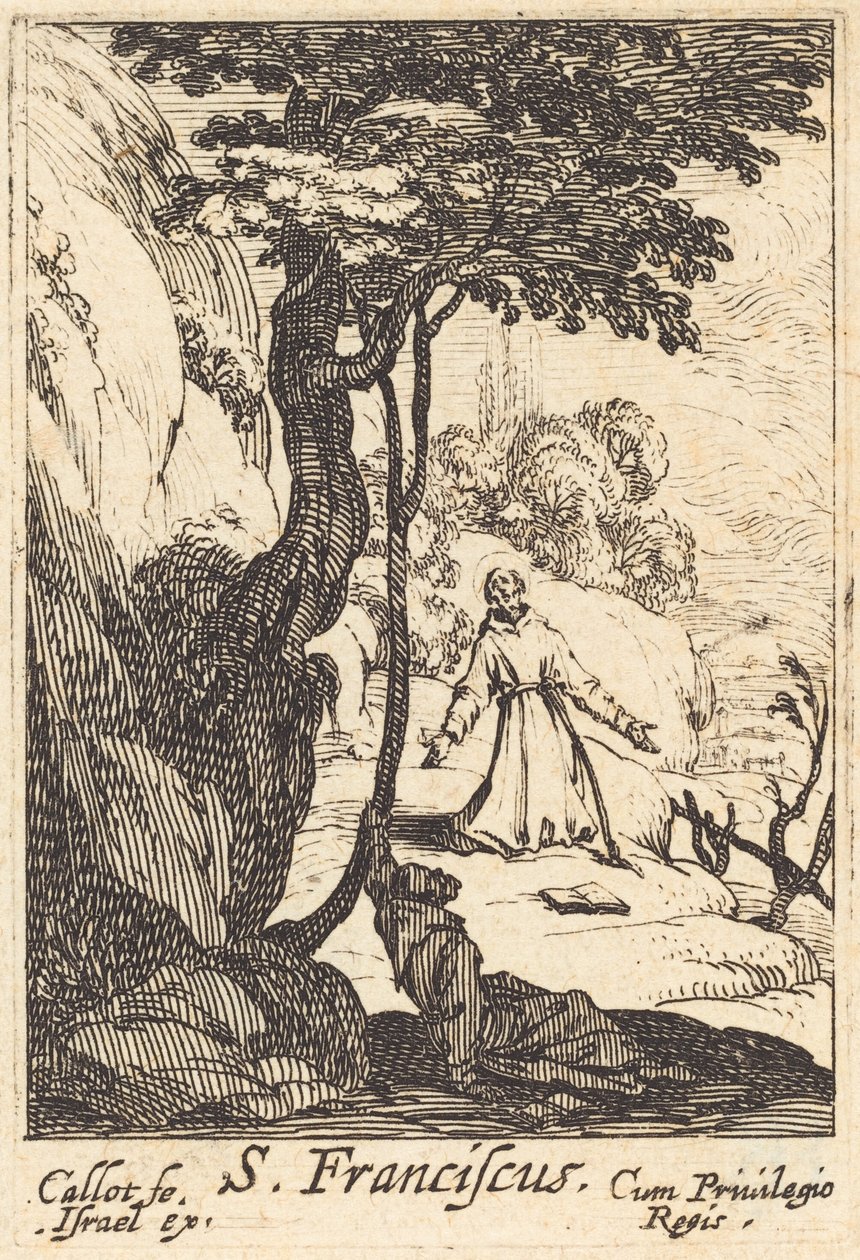 Sankt Franciskus, 1592-1635. av Jacques Callot