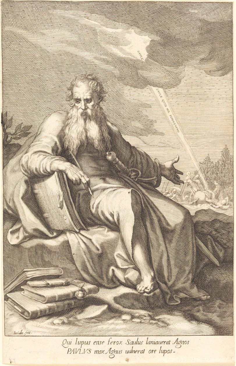 Saint Paul, sittande av Jacques Callot
