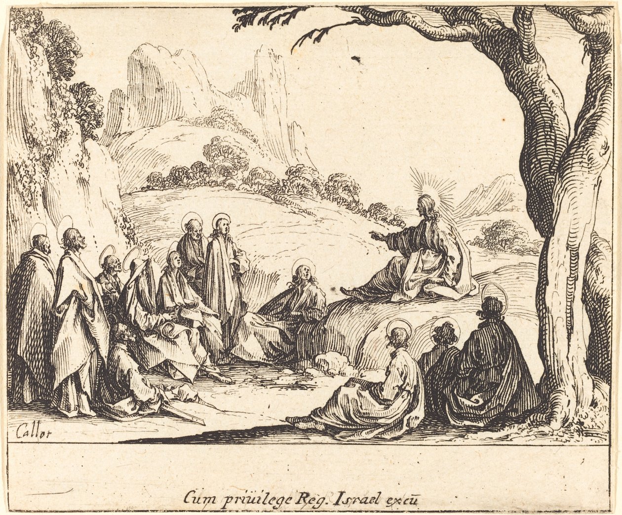 Bergspredikan av Jacques Callot