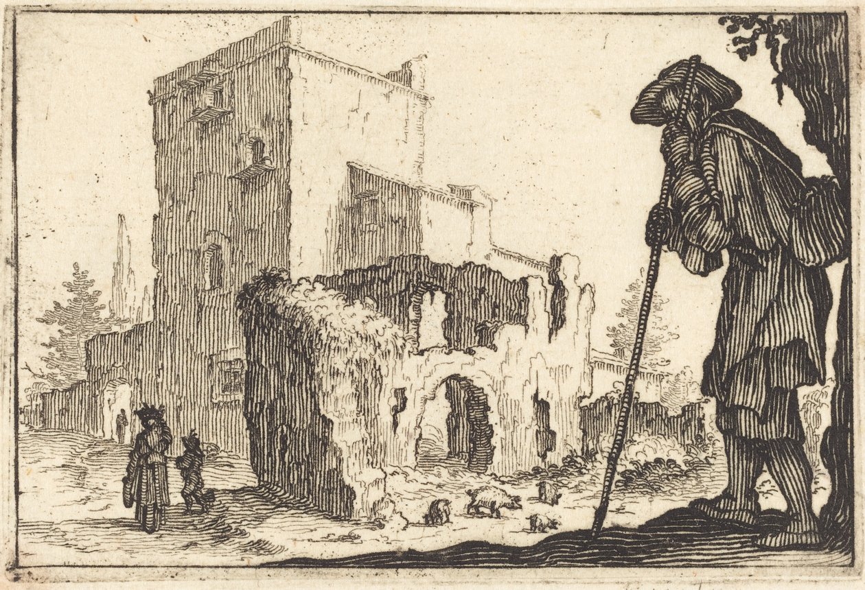 Herde och ruiner av Jacques Callot