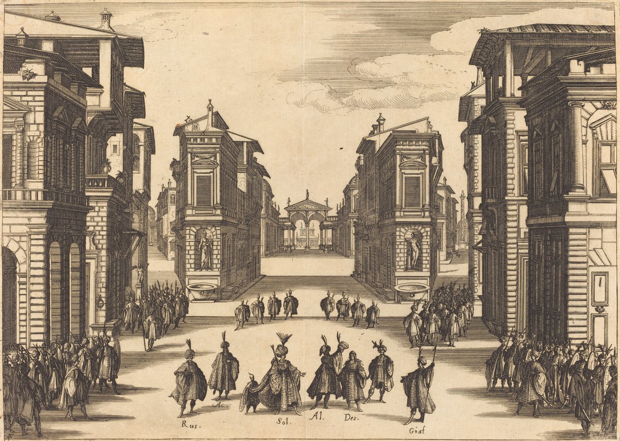 Suleiman, akt IV av Jacques Callot