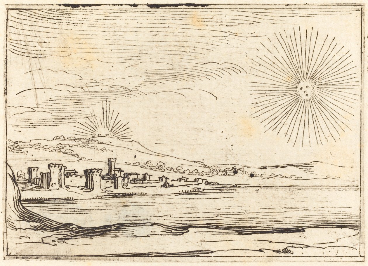 Solen går upp, 1628. av Jacques Callot