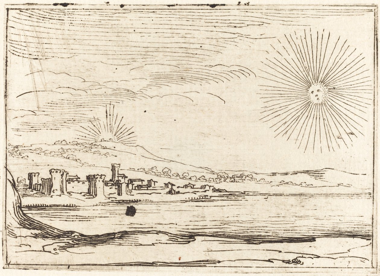 Solen går upp, 1628. av Jacques Callot