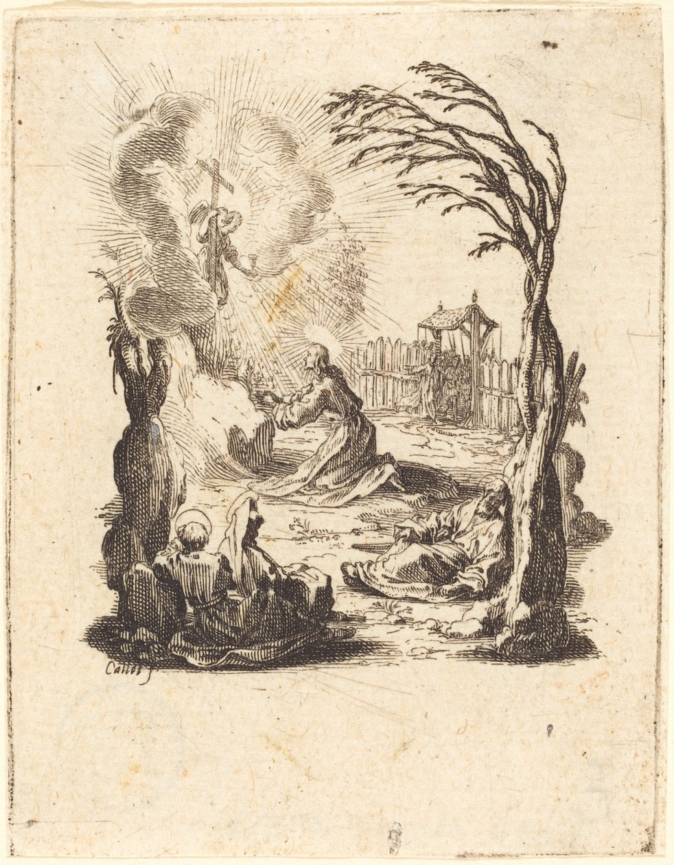 Kval i trädgården av Jacques Callot