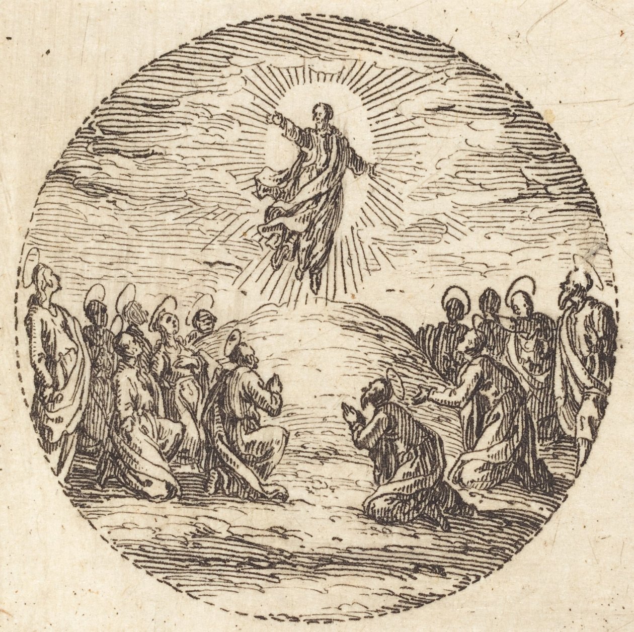 Himmelsfärden, c. 1631. av Jacques Callot