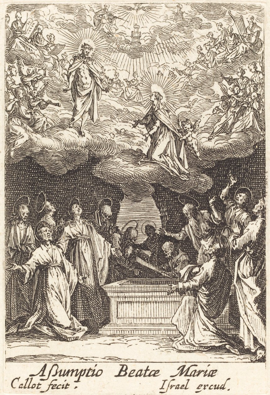 Jungfruns antagande av Jacques Callot