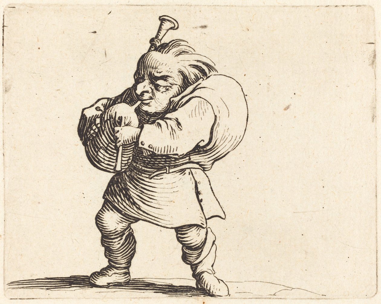 Säckpipsspelaren av Jacques Callot