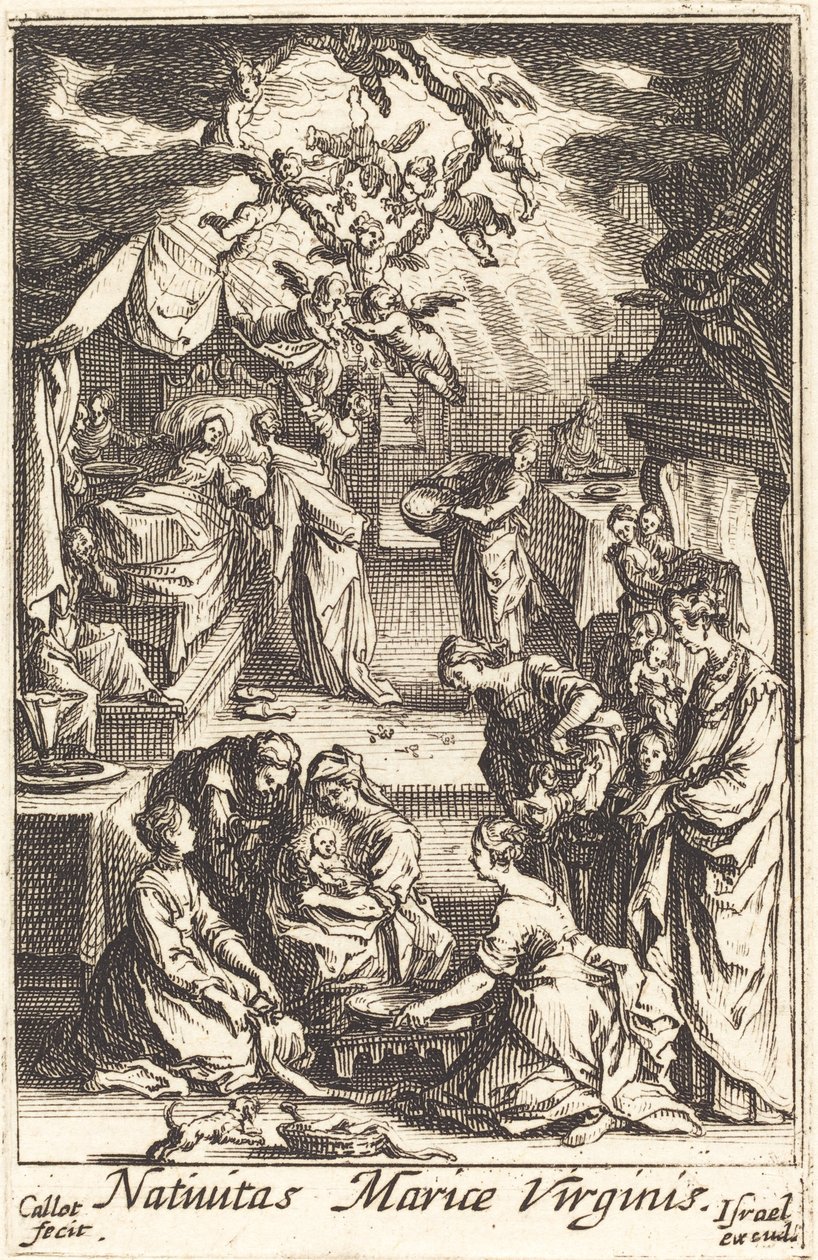 Jungfruns födelse av Jacques Callot