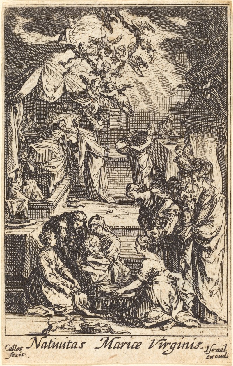 Jungfruns födelse av Jacques Callot
