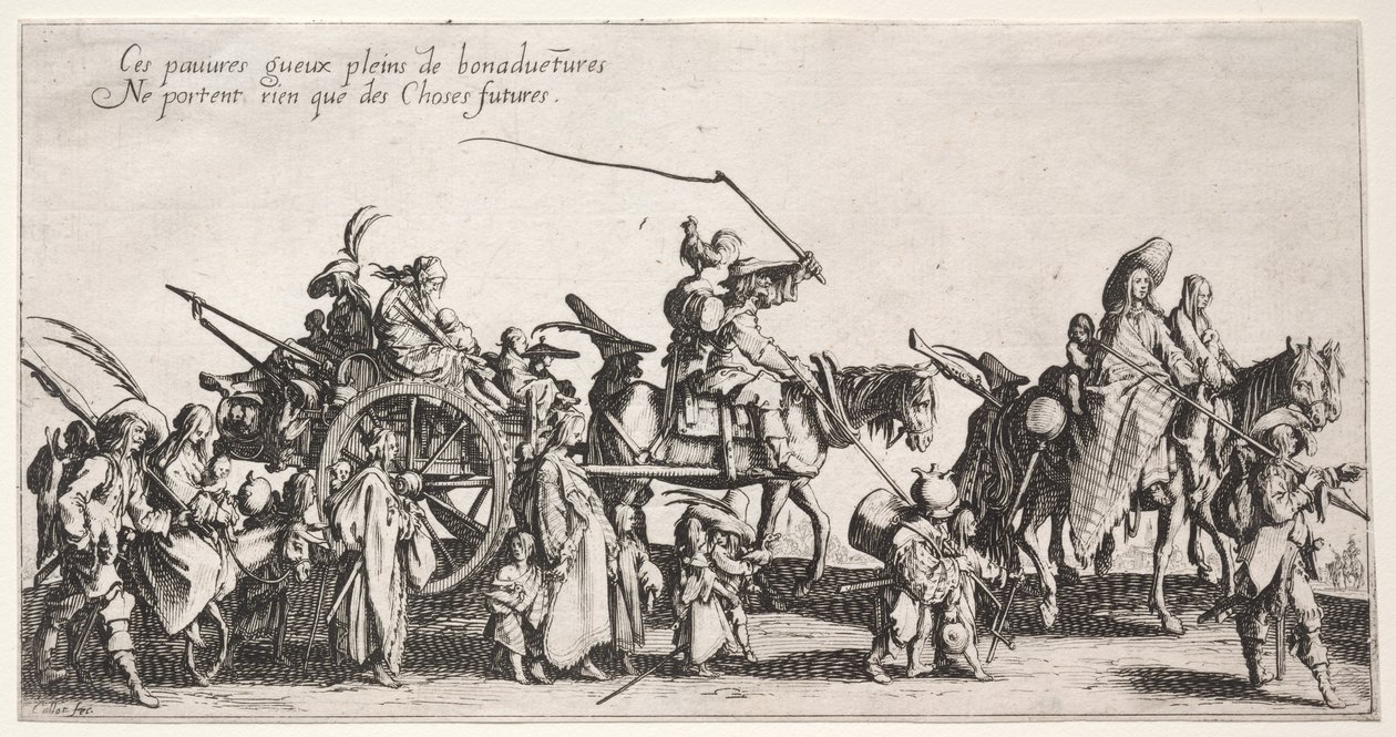 Bohemerna, ca. 1621-1625. av Jacques Callot