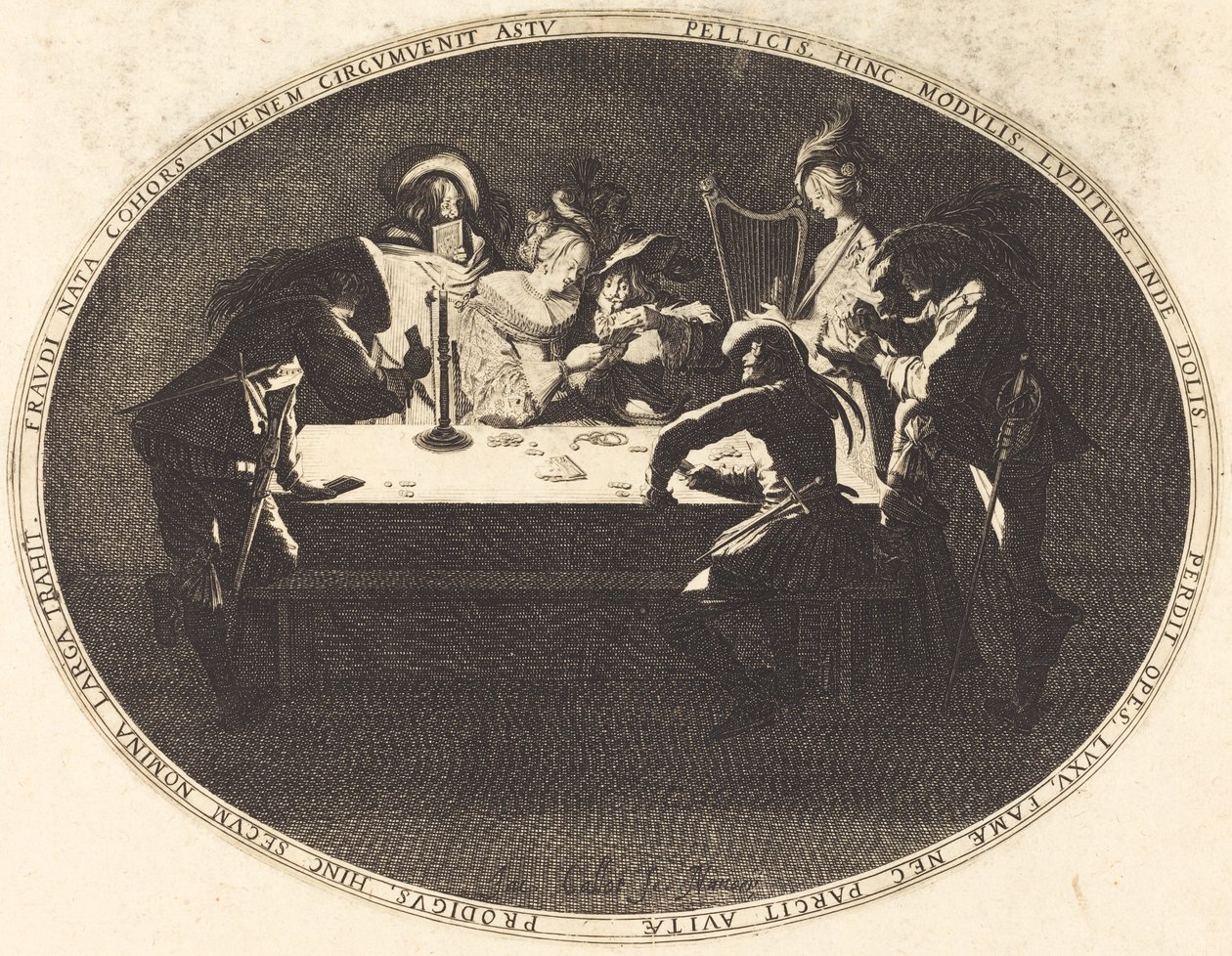 Kortspelarna av Jacques Callot