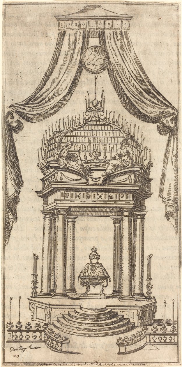 Katafalken av Jacques Callot