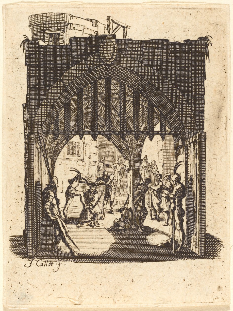 The Crowning with Thorns, c. 16241625. av Jacques Callot
