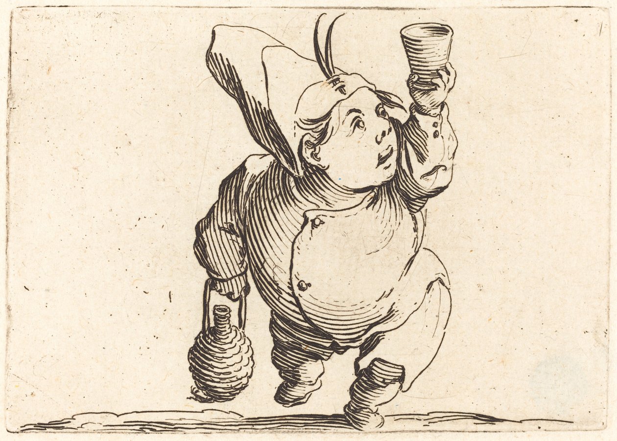 Drickaren, framifrån av Jacques Callot
