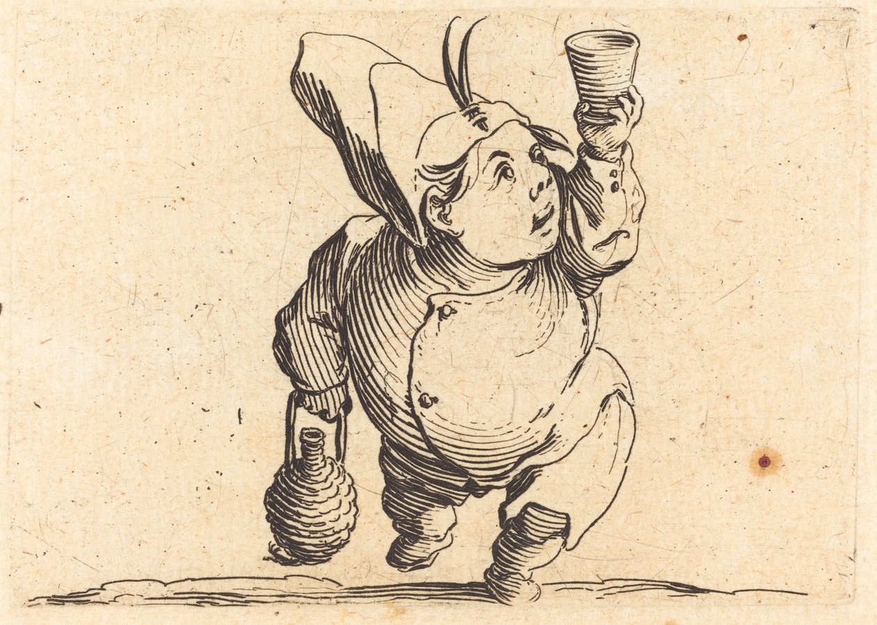 Drickaren, framifrån av Jacques Callot