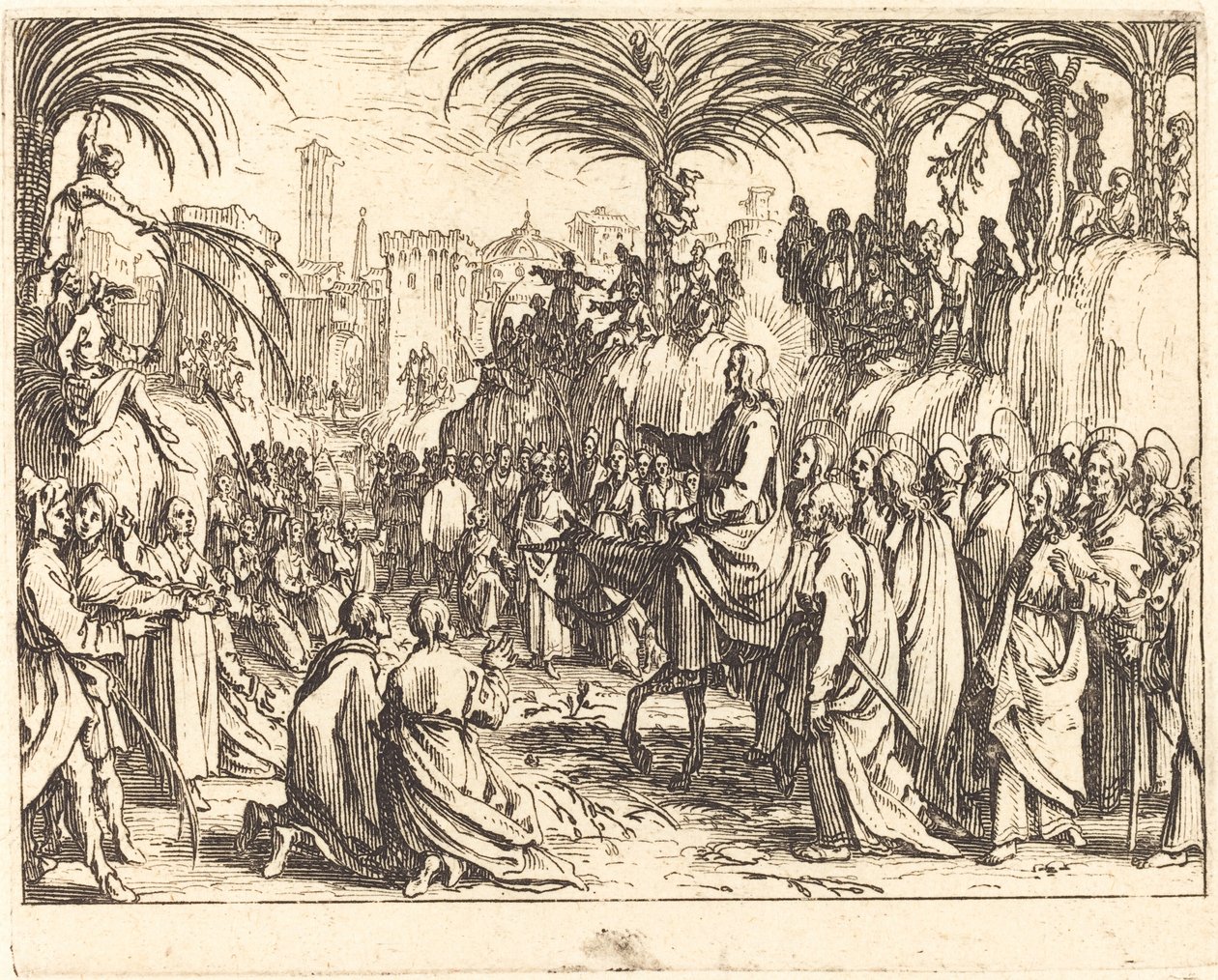 Inträdet i Jerusalem av Jacques Callot