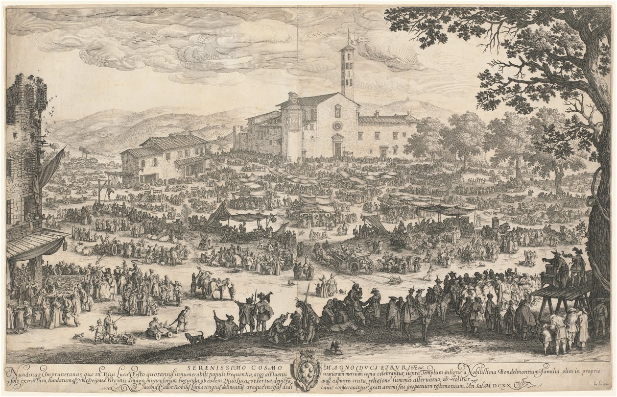 Mässan på Impruneta av Jacques Callot