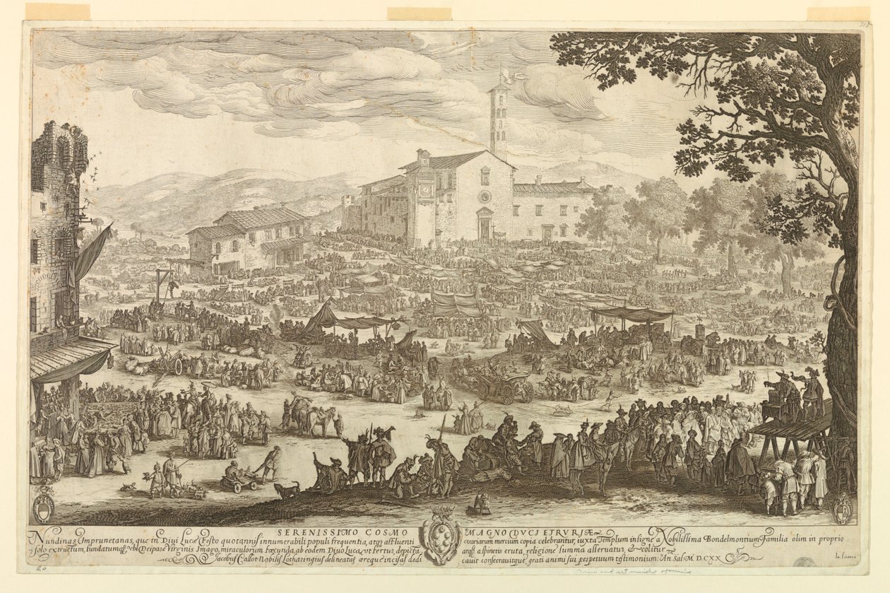 Mässan på Impruneta av Jacques Callot