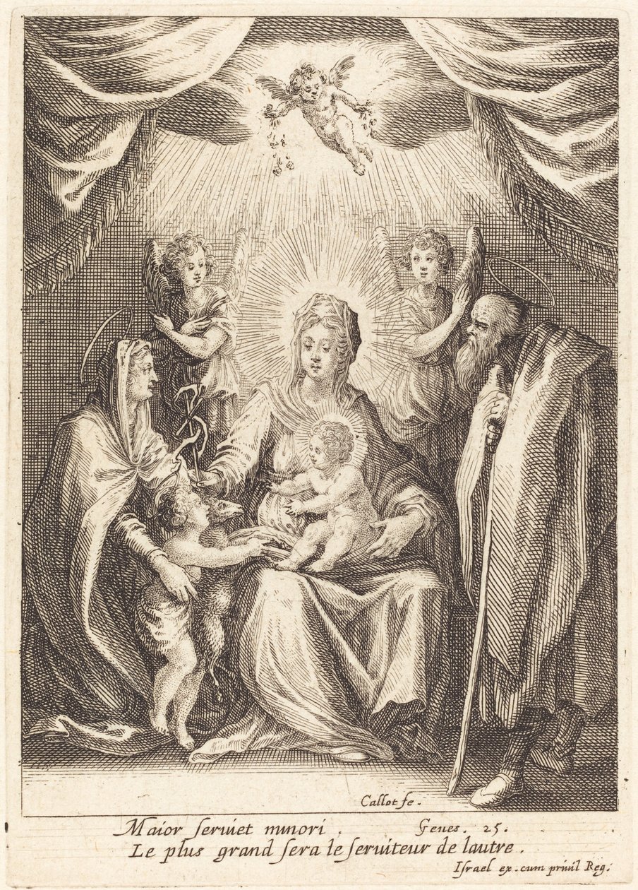 Hyllningarna av spädbarnet Saint John av Jacques Callot
