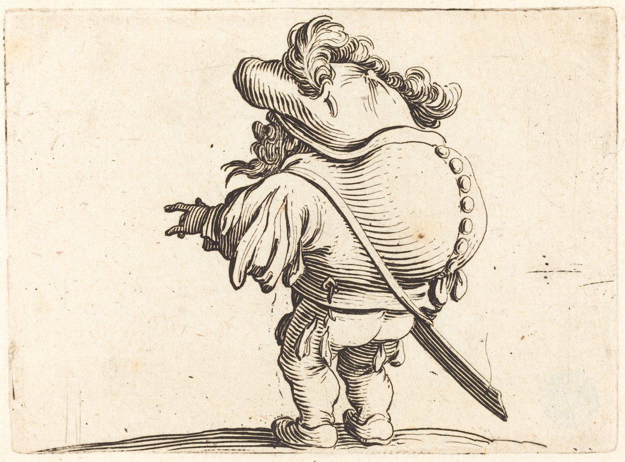 Puckelryggen med den fjädermössa av Jacques Callot