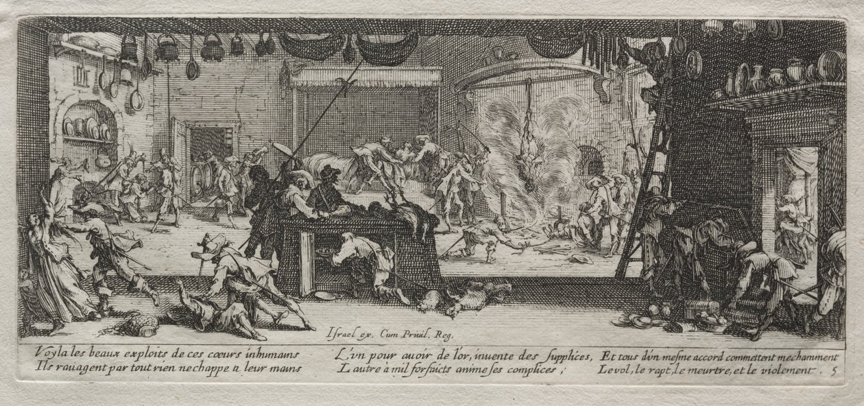 Krigets stora elände: Plundring av Jacques Callot