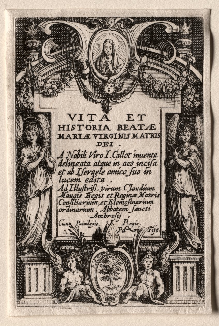 The Life of the Virgin: Frontispice av Jacques Callot