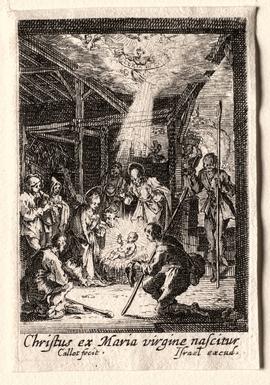 Jungfruns liv: Födelsekyrkan. av Jacques Callot