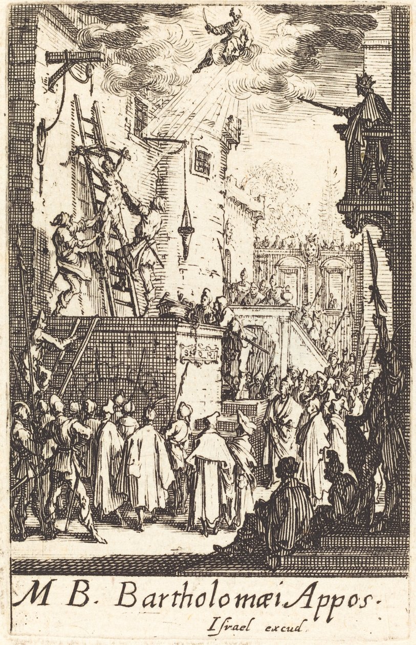 Sankt Bartolomeus martyrskap av Jacques Callot