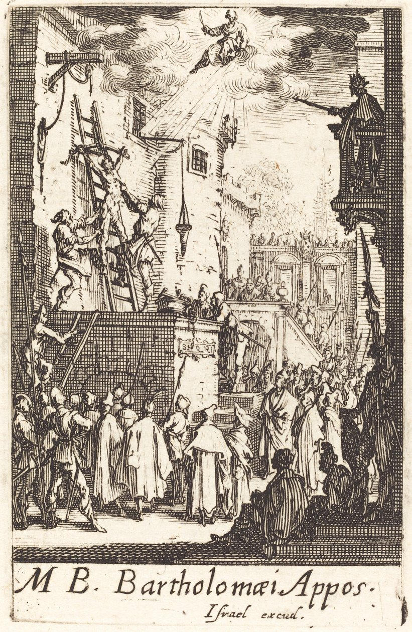 Saint Bartholomews martyrskap, ca. 16341635. av Jacques Callot