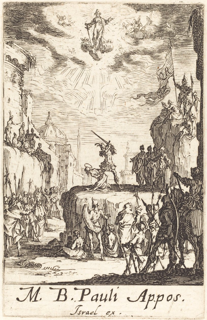 Saint Pauls martyrskap, ca. 16341635. av Jacques Callot