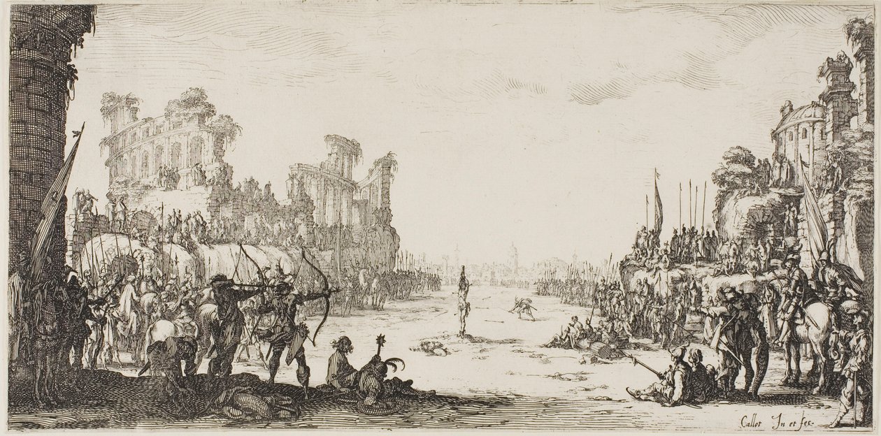 Sankt Sebastians martyrdöd av Jacques Callot