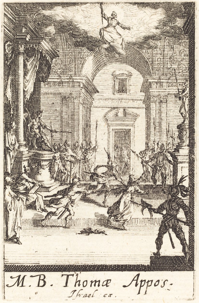 Sankt Thomass martyrskap av Jacques Callot