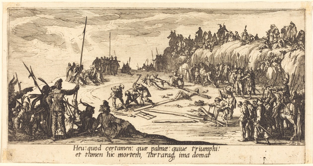 Att spika till korset av Jacques Callot