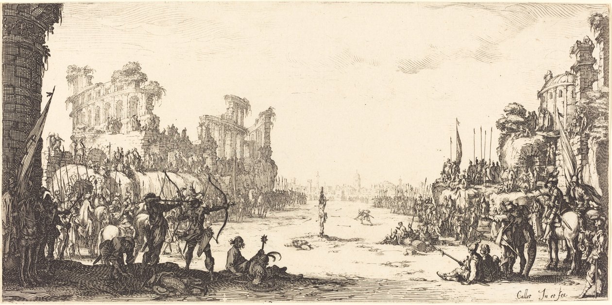 The Oreal by Arrows (Saint Sebastian) av Jacques Callot