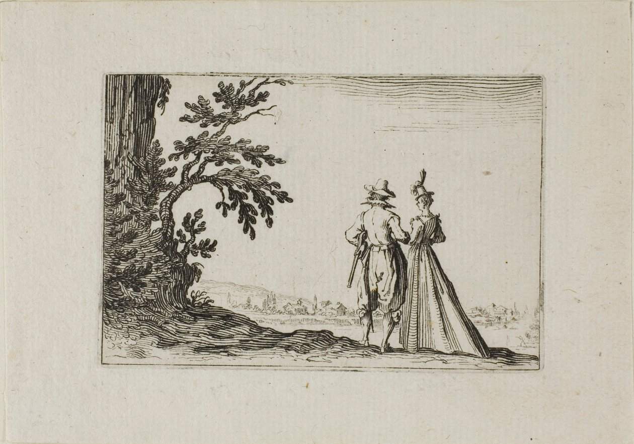 The Promenade, från The Caprices av Jacques Callot