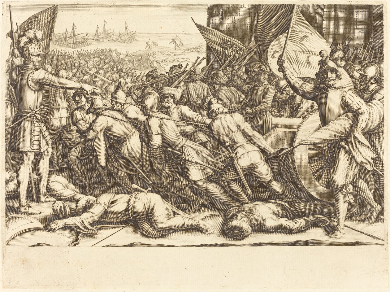 Turkarnas ombordstigning av Jacques Callot